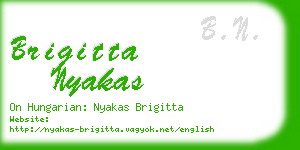 brigitta nyakas business card